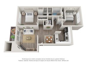 Residence 1 01-202 floor plan